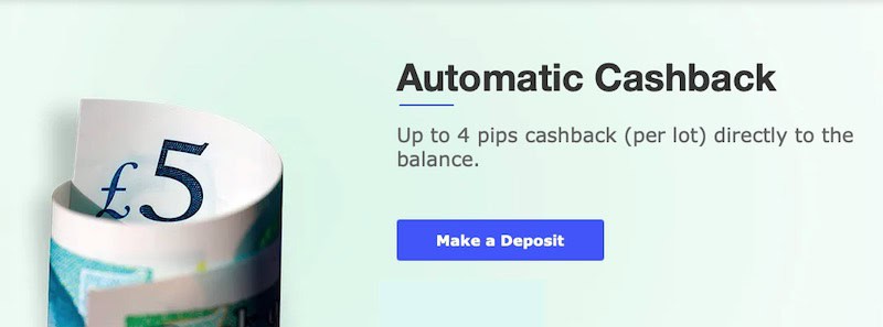 FXCL Offers Automatic Cashback Up to 4 Pips Per Lot Every Week